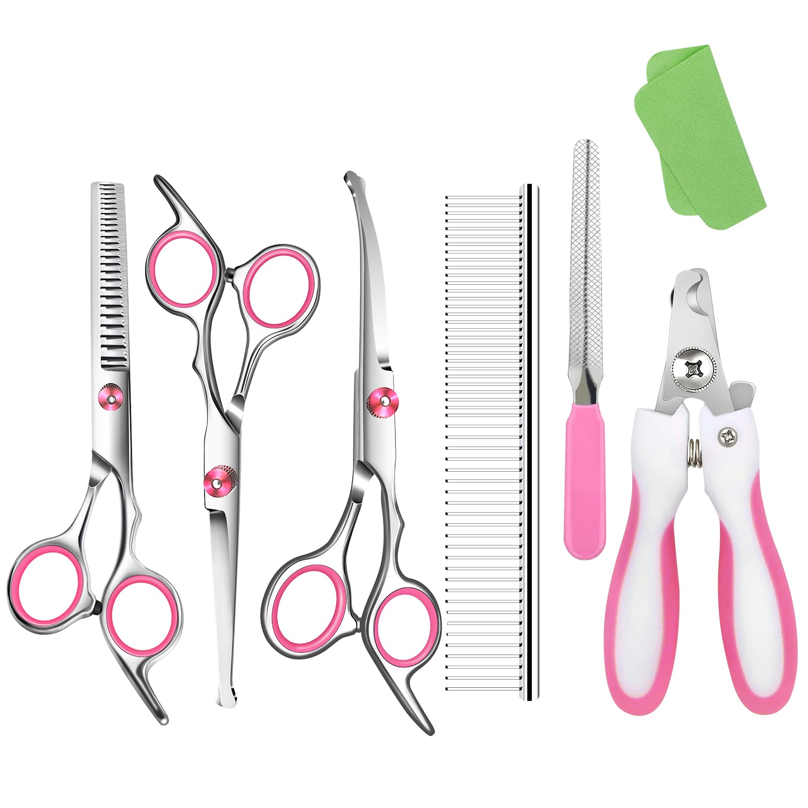 Wikdey dog grooming scissors rounded-tip for safe trims around sensitive areas