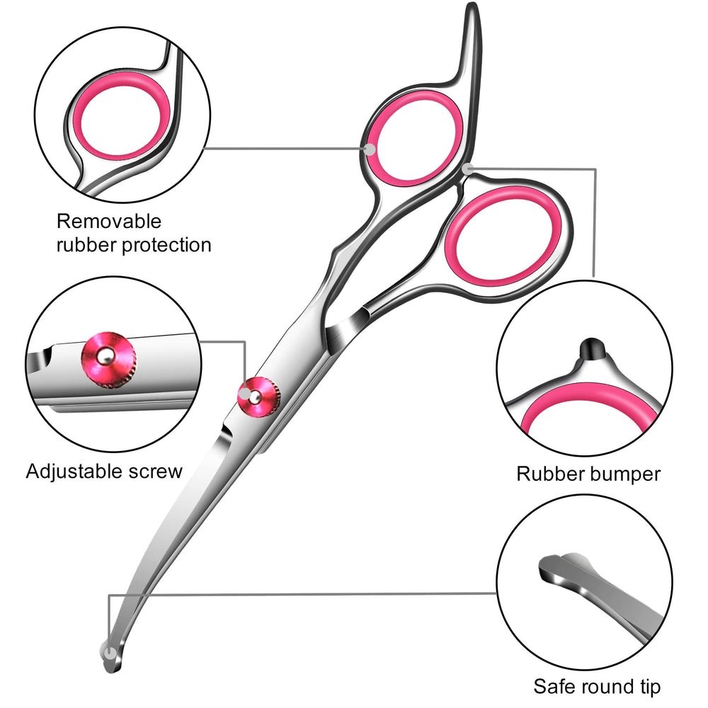 Wikdey dog grooming scissors thinning blade for balanced texture