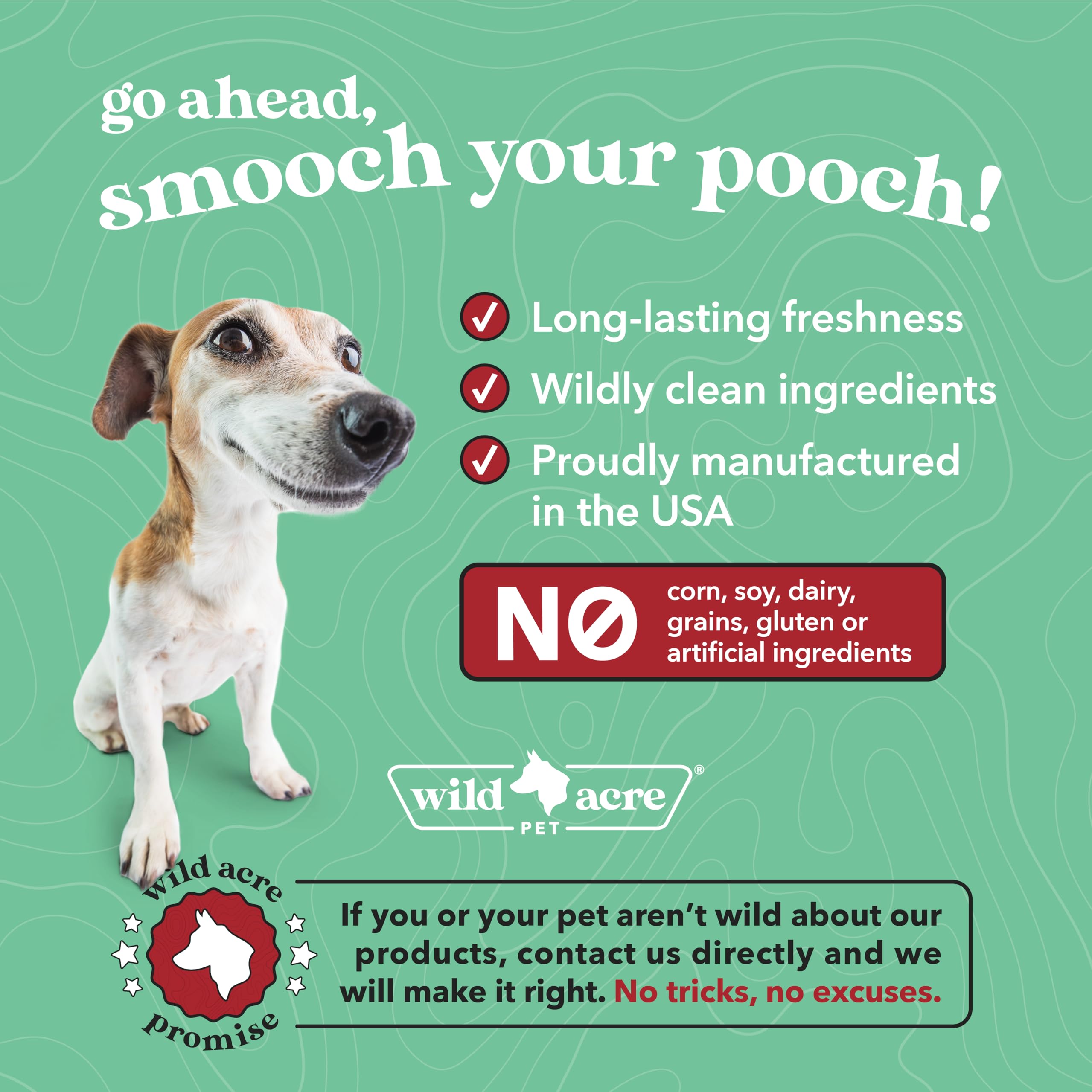 Wild Acre dental powder leaves dog with a happier, fresher breath.