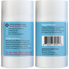 Wild Acre paw balm for dogs applying on dry paws before walks.