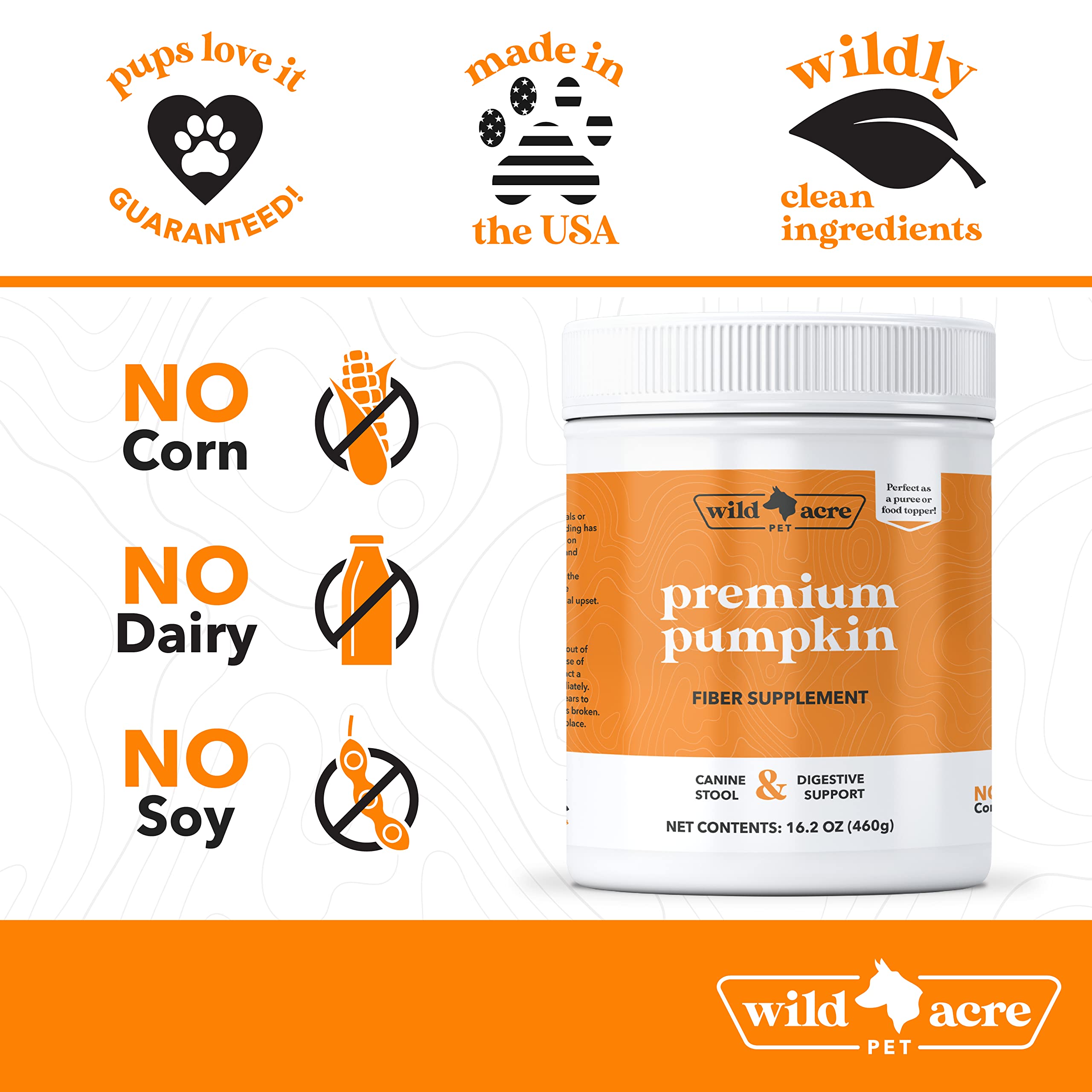 Wild Acre Pumpkin Powder digestive-support helps balanced stools