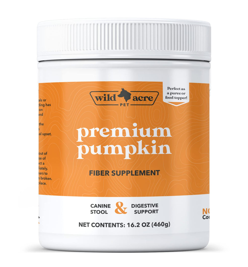 Wild Acre Pumpkin Powder dog-topper for meals supporting digestion