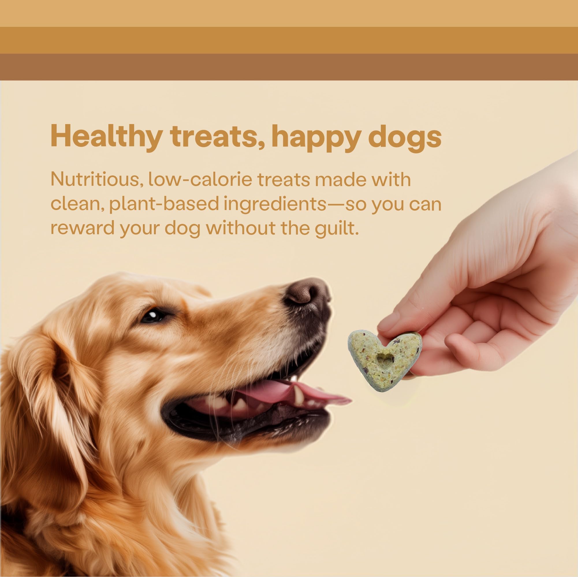 Wild Earth dog-eating-treat-closeup captures tasty peanut butter flavor and texture.