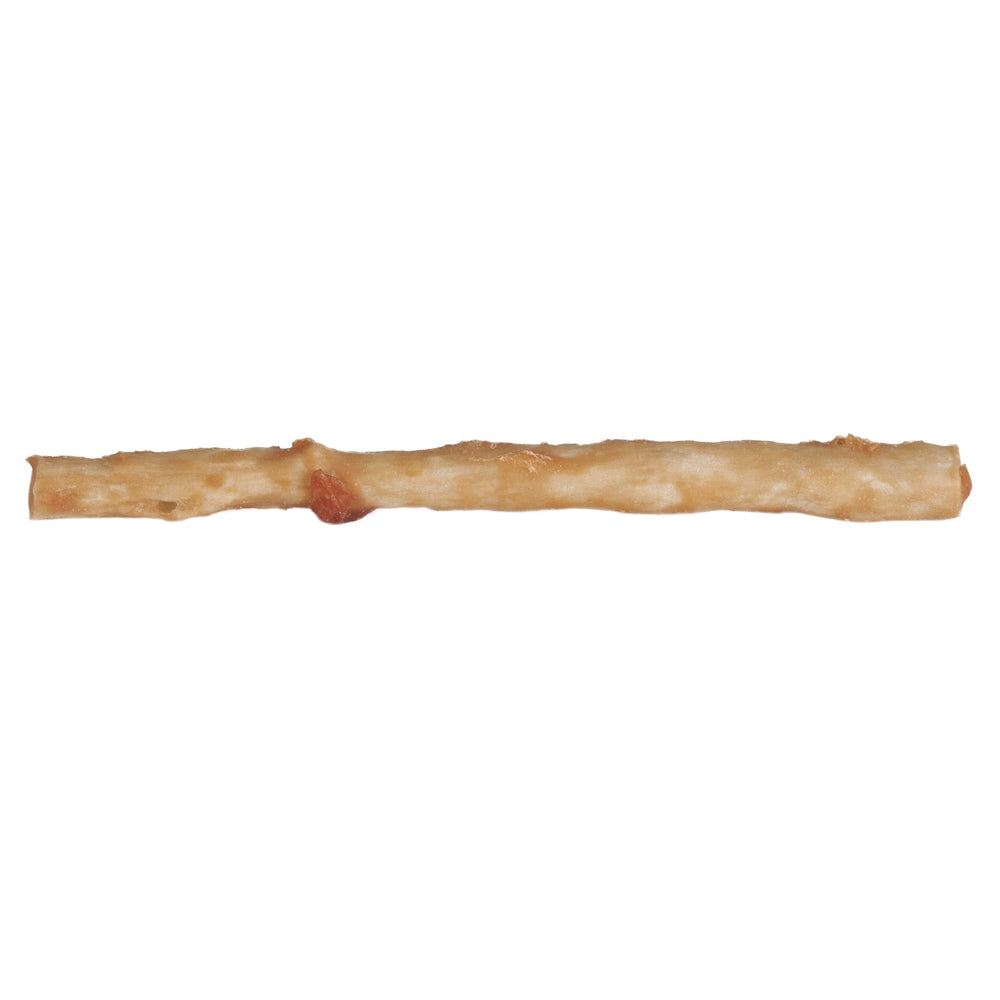 Wild Eats Collagen Sticks Real Salmon 25ct dog enjoying texture during routine chew.