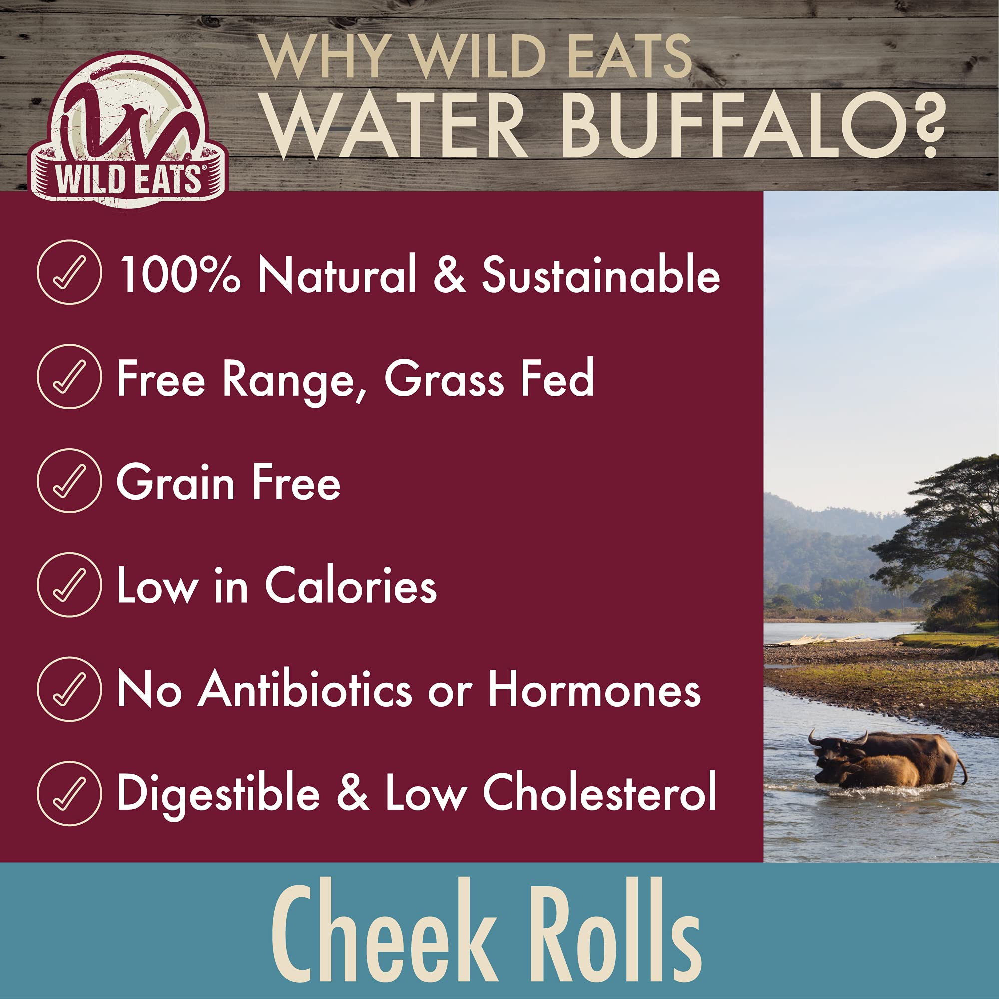Wild Eats long-lasting chew for aggressive chewers demonstrates durable bites for extended play.