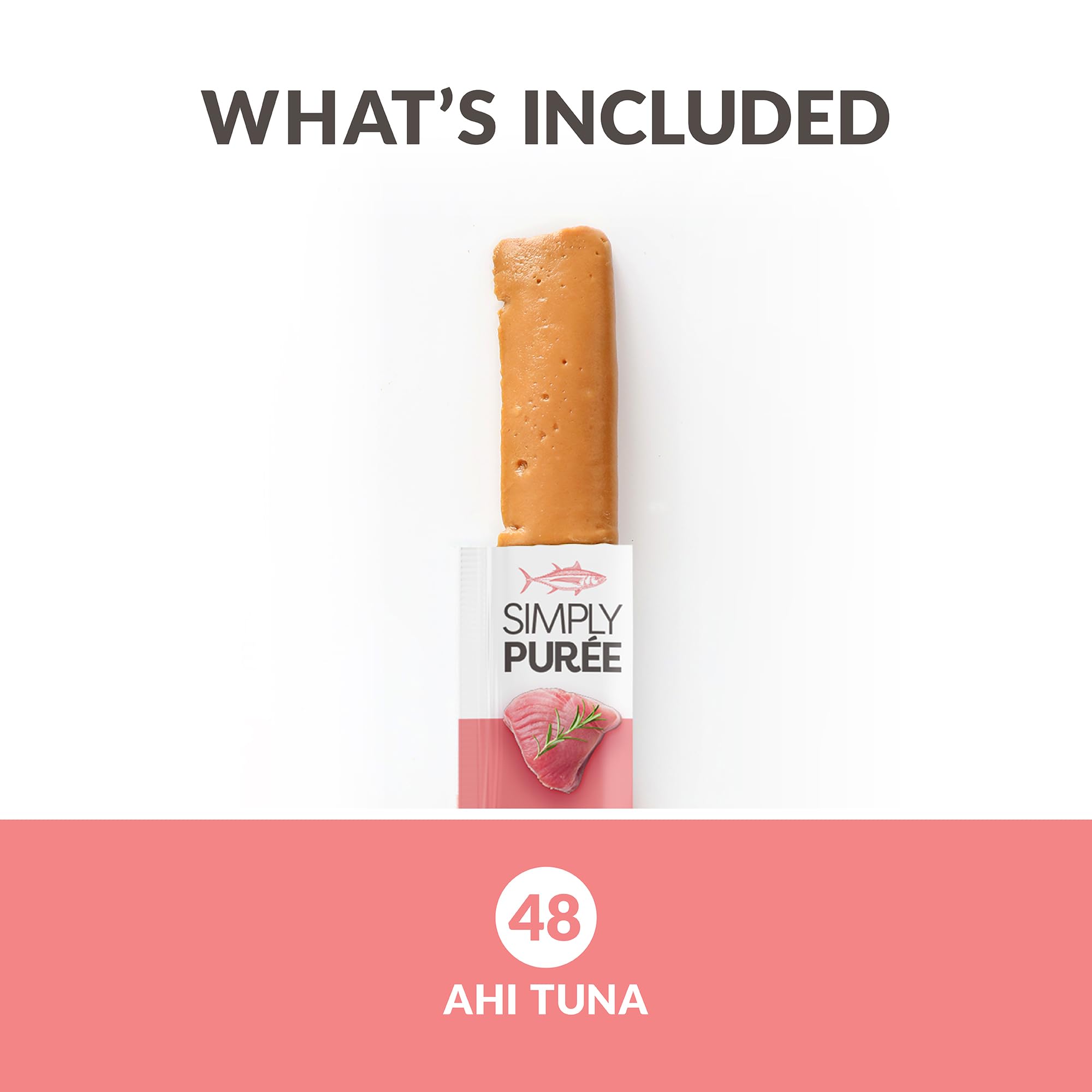 Wild Eats Simply Puree Ahi Tuna Tub pour image illustrating smooth puree texture.