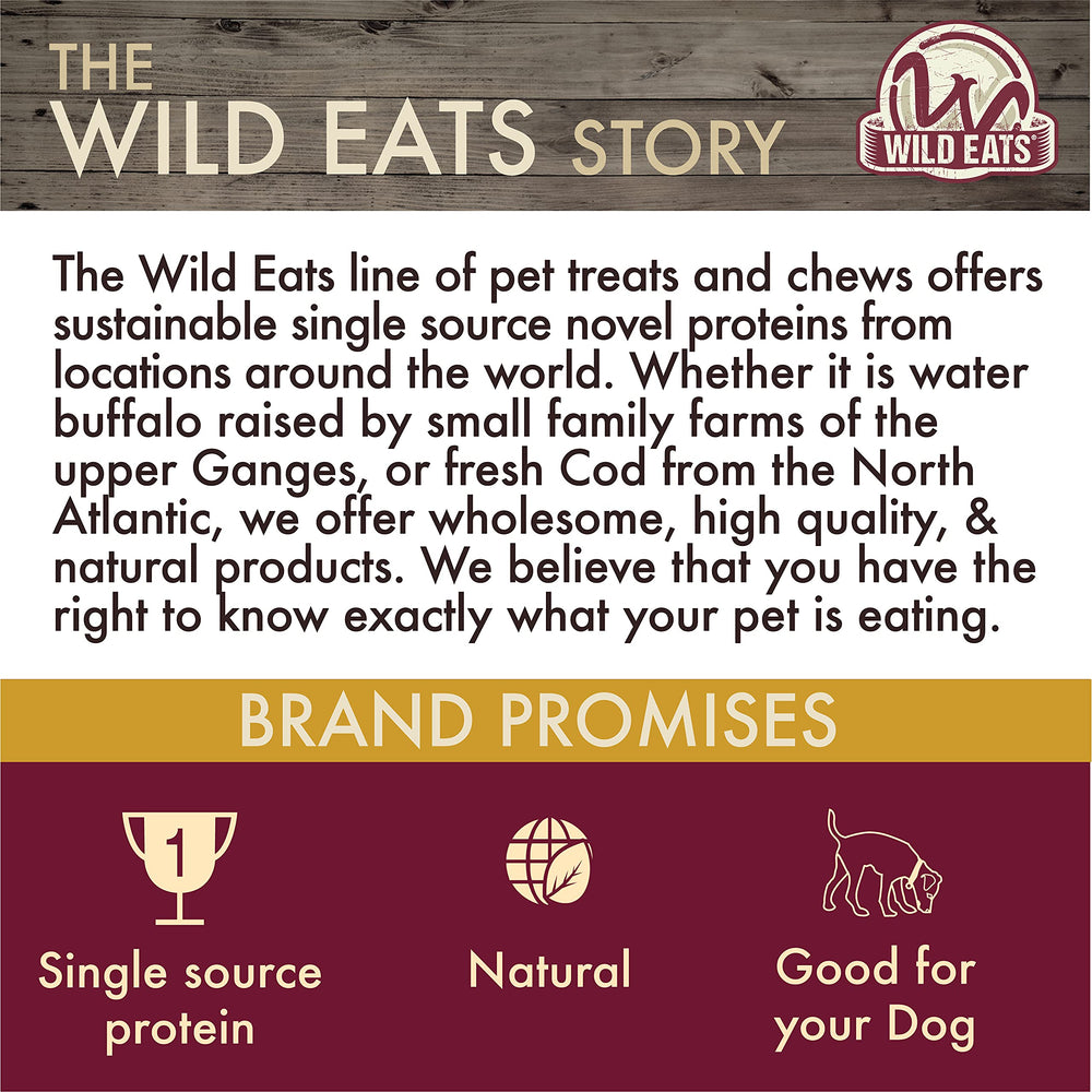 Wild Eats Water Buffalo Ear Chews natural chews with no additives