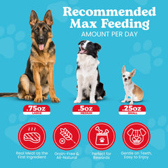 Wild Meadow Farms grain-free ingredients panel highlights minimal, allergen-friendly components.