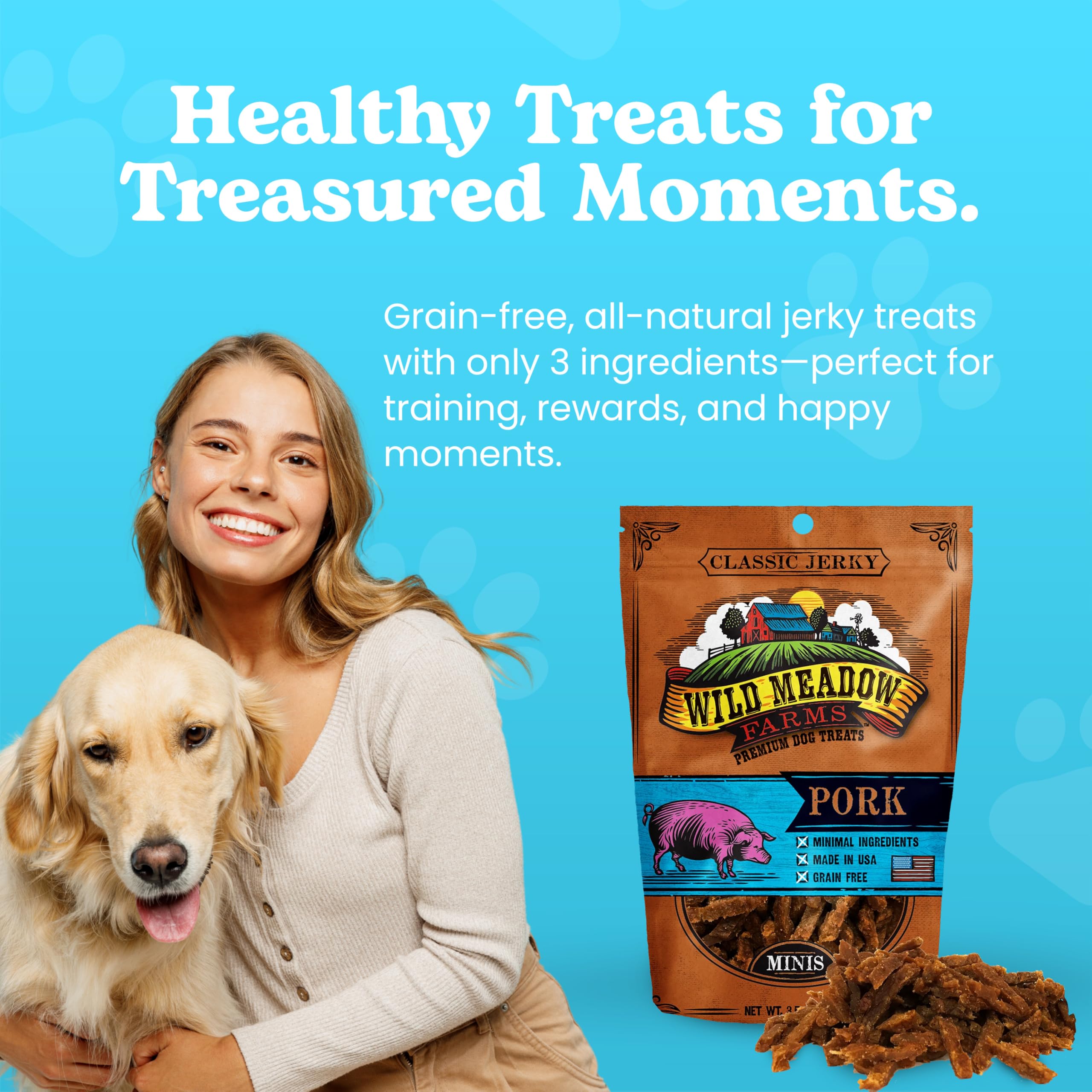 Wild Meadow Farms training reward in action with a dog during a session.