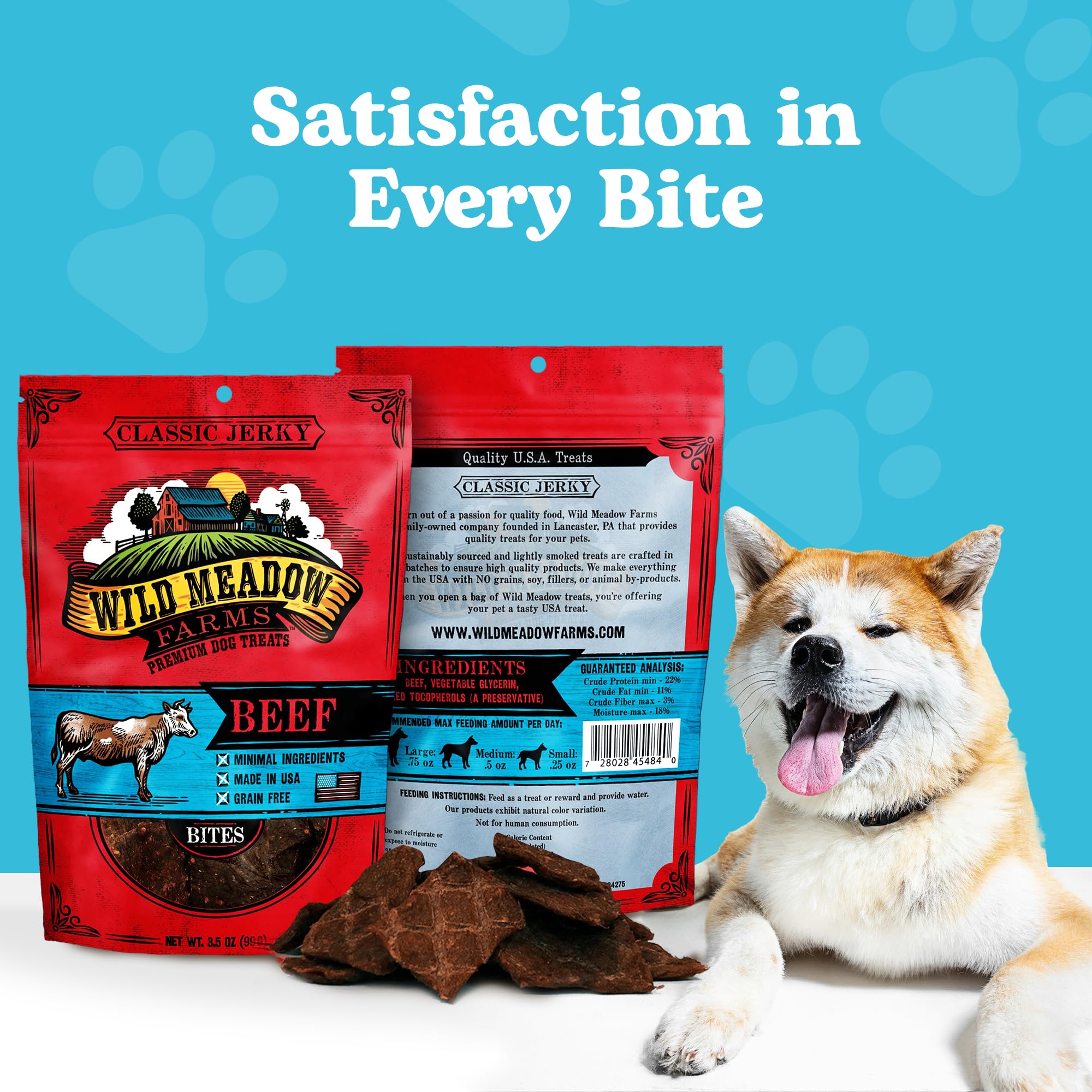 Wild Meadow Farms flavors variety image hints beef, duck, lamb and other tasty options.