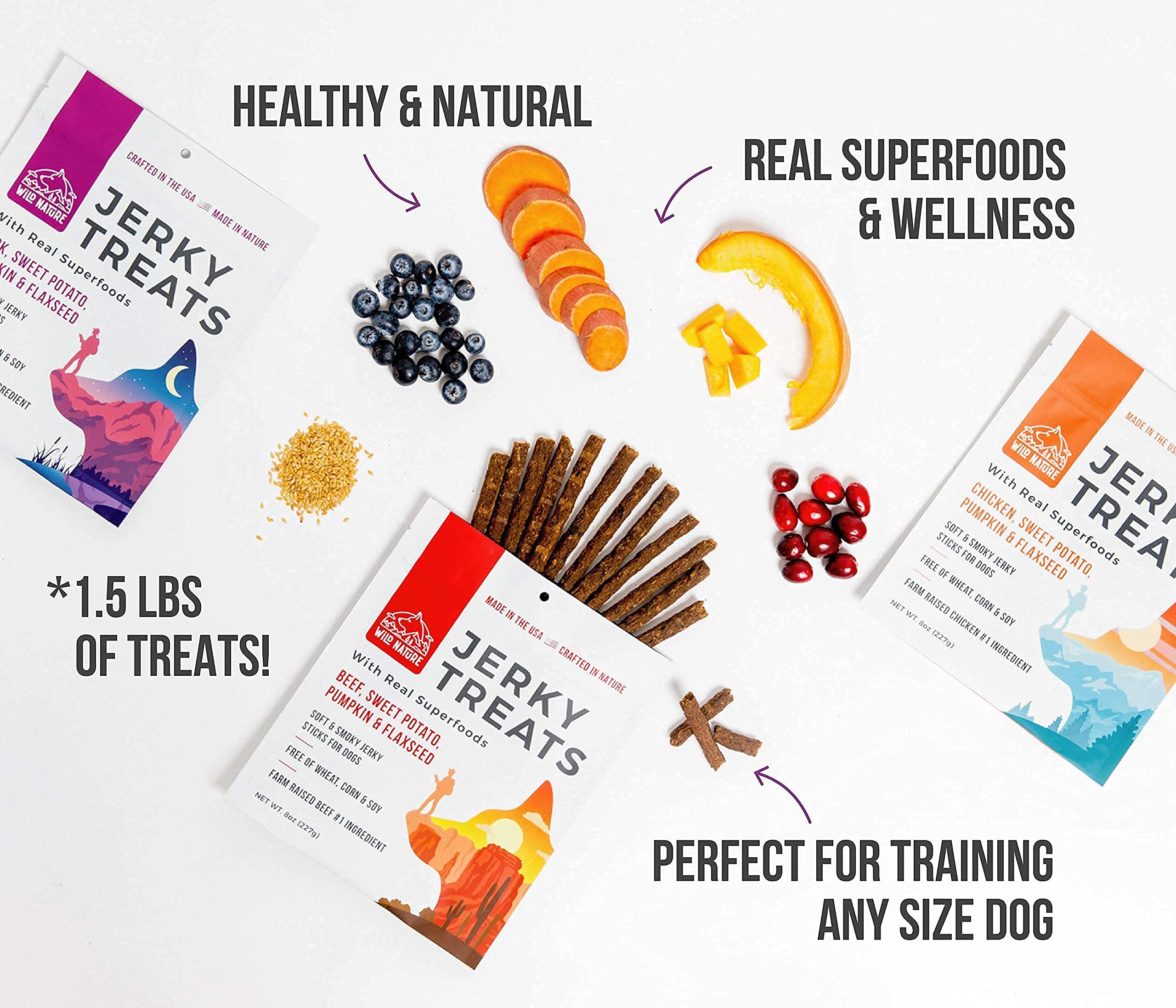 Wild Ranger Wild Nature treat sticks easily broken for small or large dogs.