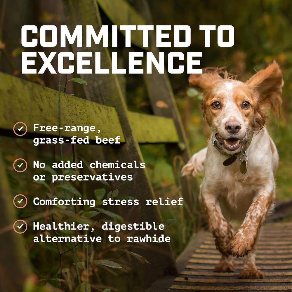 Wild Wolf Bully Sticks hand-inspected label underlines safety and digestibility.