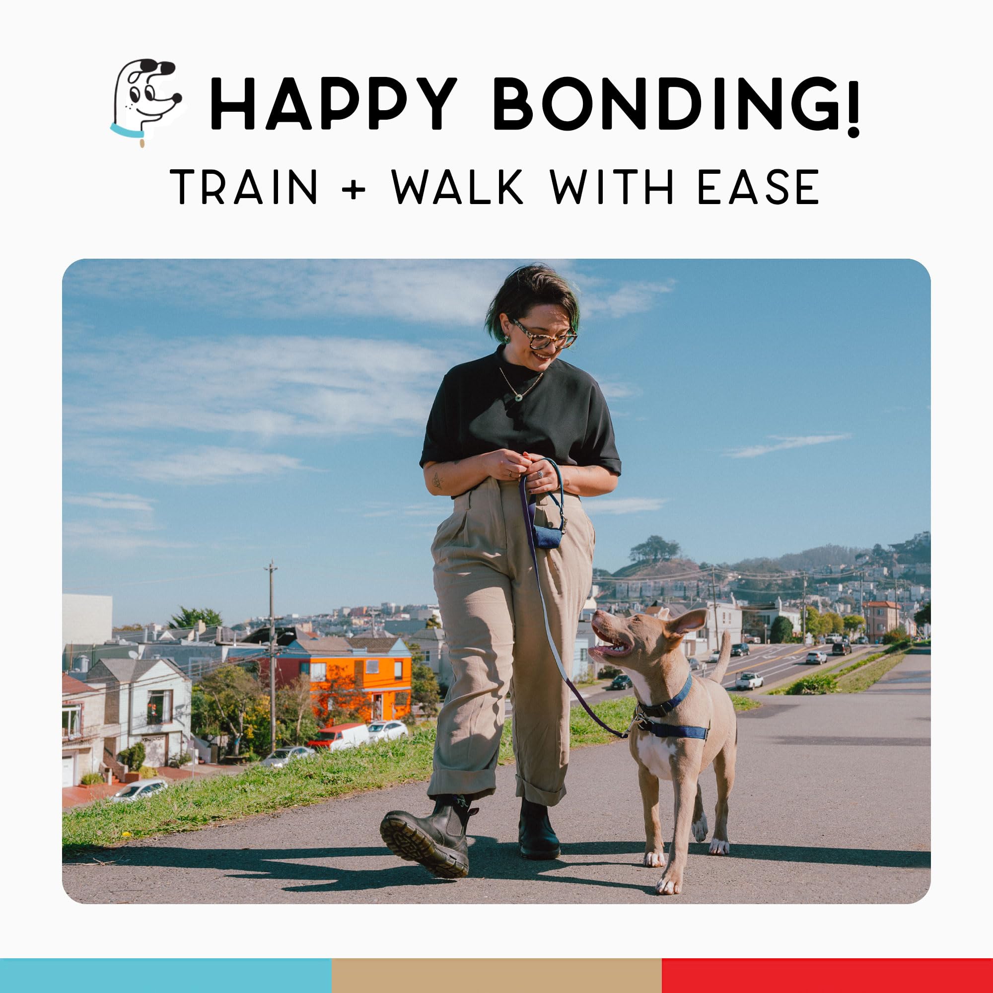 Wildebeest No Pull Harness daily-walk friendly training aid navy