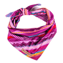 Wilderdog dog bandana dawn front view showing quick-dry fabric for active dogs.