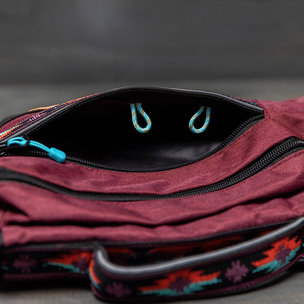 Wilderdog interior pull tabs with Velcro strap keepers tidy and secure.