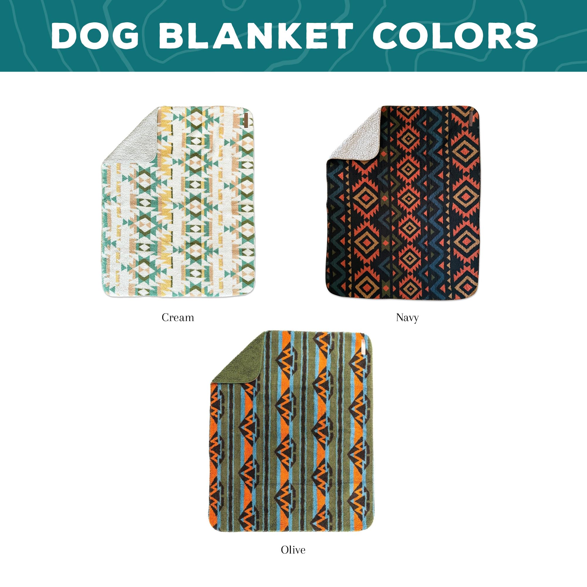 Wilderdog olive sherpa fleece blanket on sofa for warm, quiet comfort.