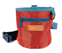 Wilderdog treat pouch with magnetic closure for training rewards.