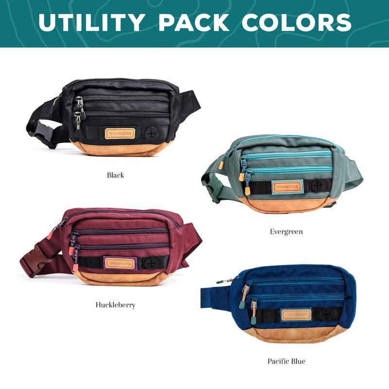 Wilderdog Utility Fanny Pack Pacific Blue capacity 2-5l for essentials.