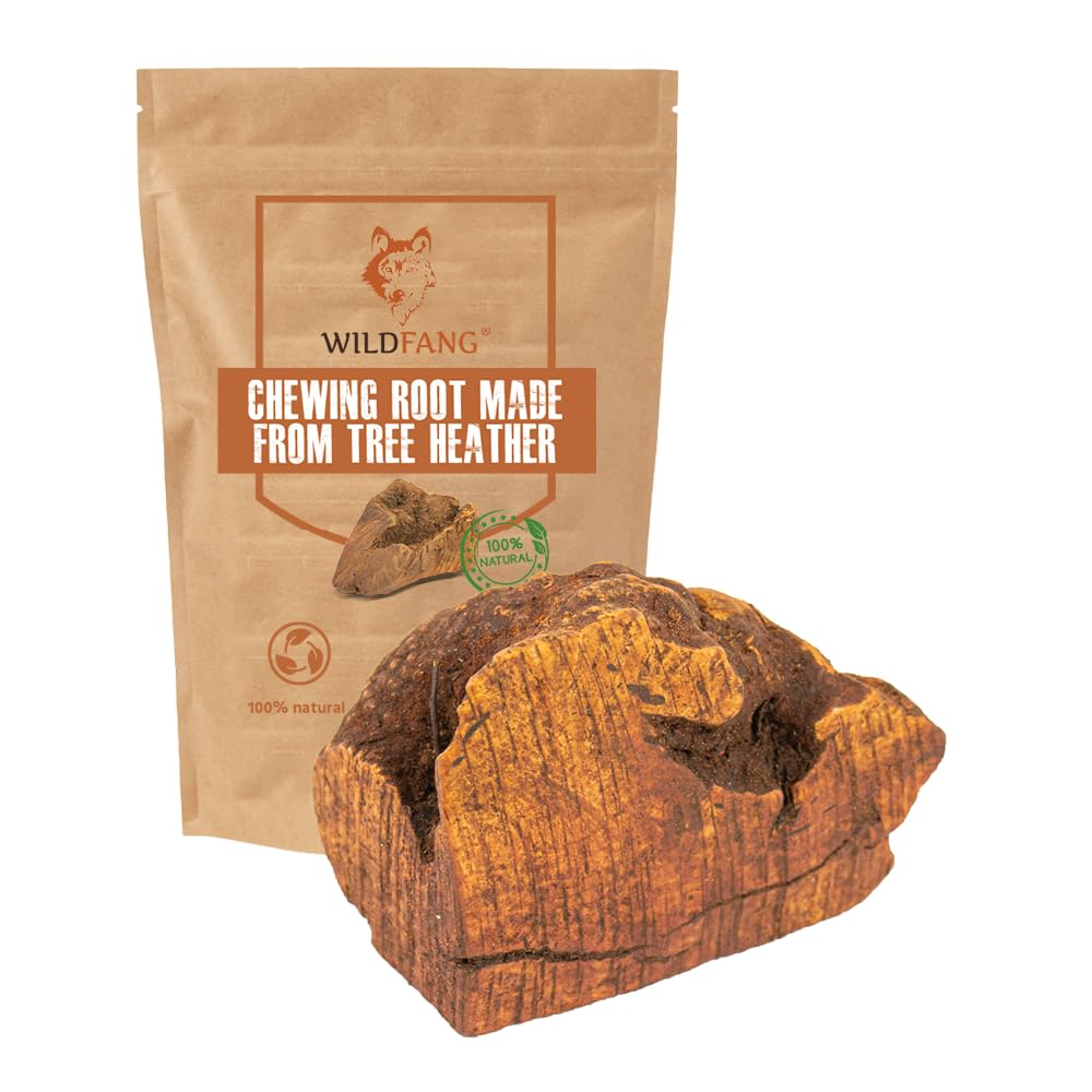 Wildfang Briar Wood Chewing Root Medium close-up, splinter-free durability for tough chewers.