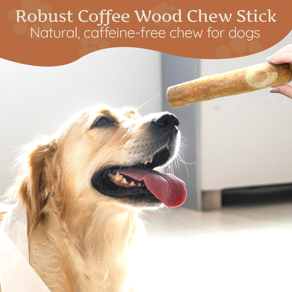 Wildfang Coffee Wood Dog Chew XL splinter-resistant build for safer chewing.