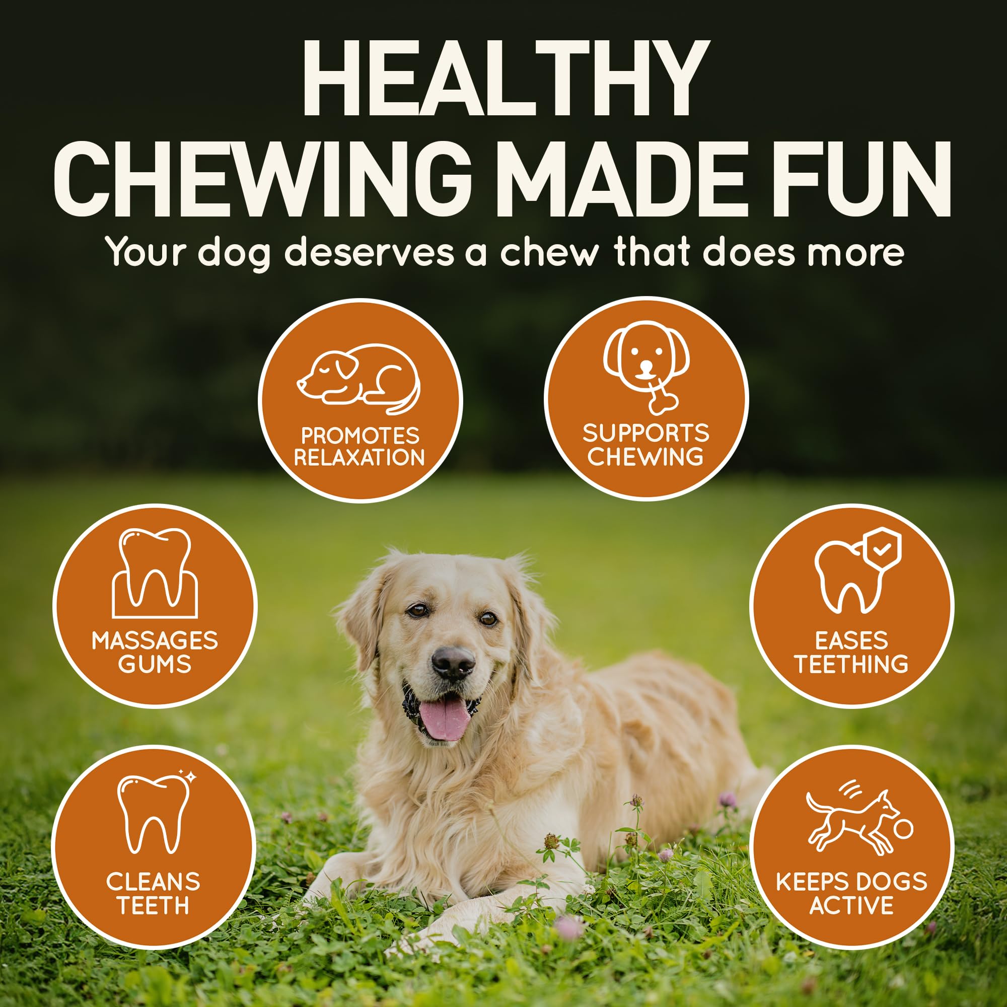 Wildfang Leather Dog Toy Medium teething session with puppy enjoying gentle chew