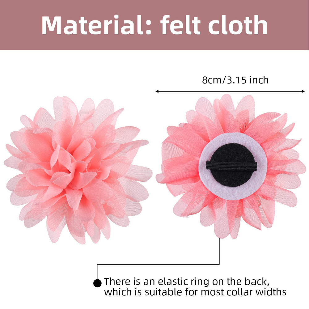 WillBond multicolor flower bow highlights your pet during weddings or parties.