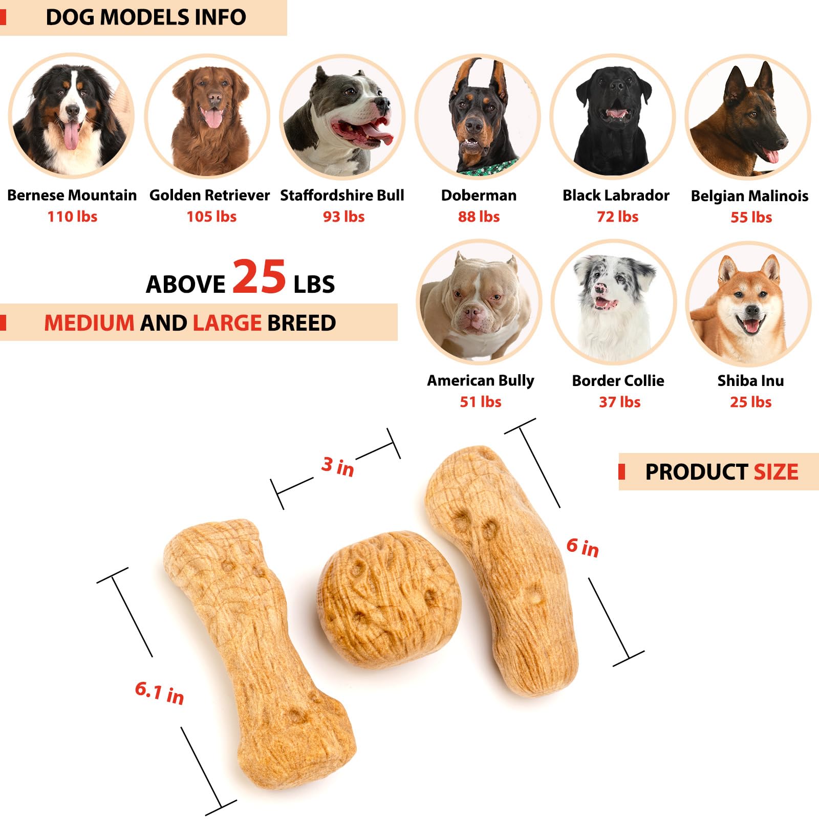 Willjoy easy-clean dog toy is quick to rinse or dishwasher-safe after play.