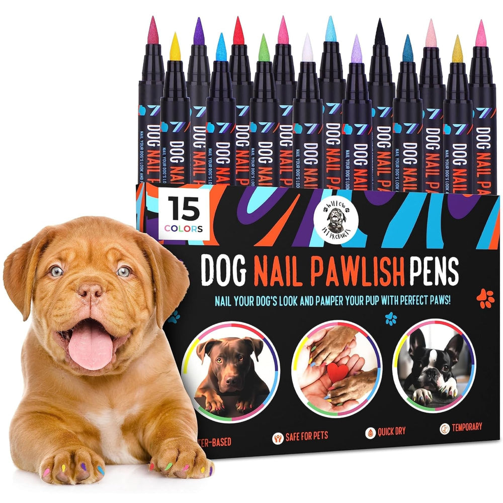 Willow Dog Nail Polish Pens Amaranth Red swatch for quick-dry paws during grooming.