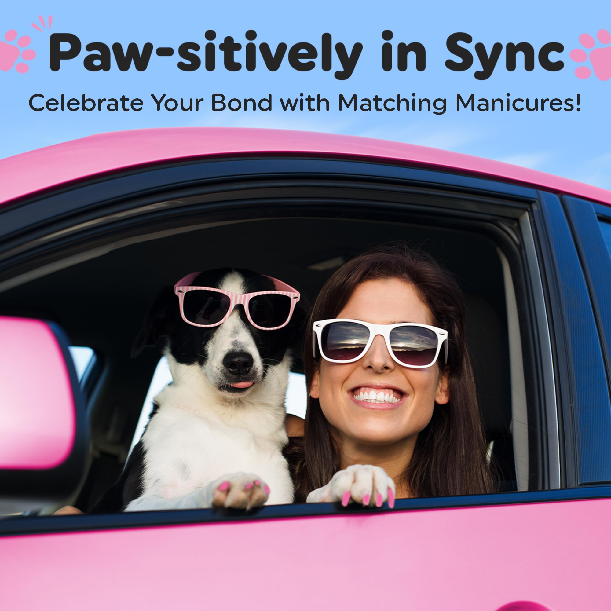 Willow Dog Nail Polish Pens Thulian Pink swatch gives soft stylish paw detail.