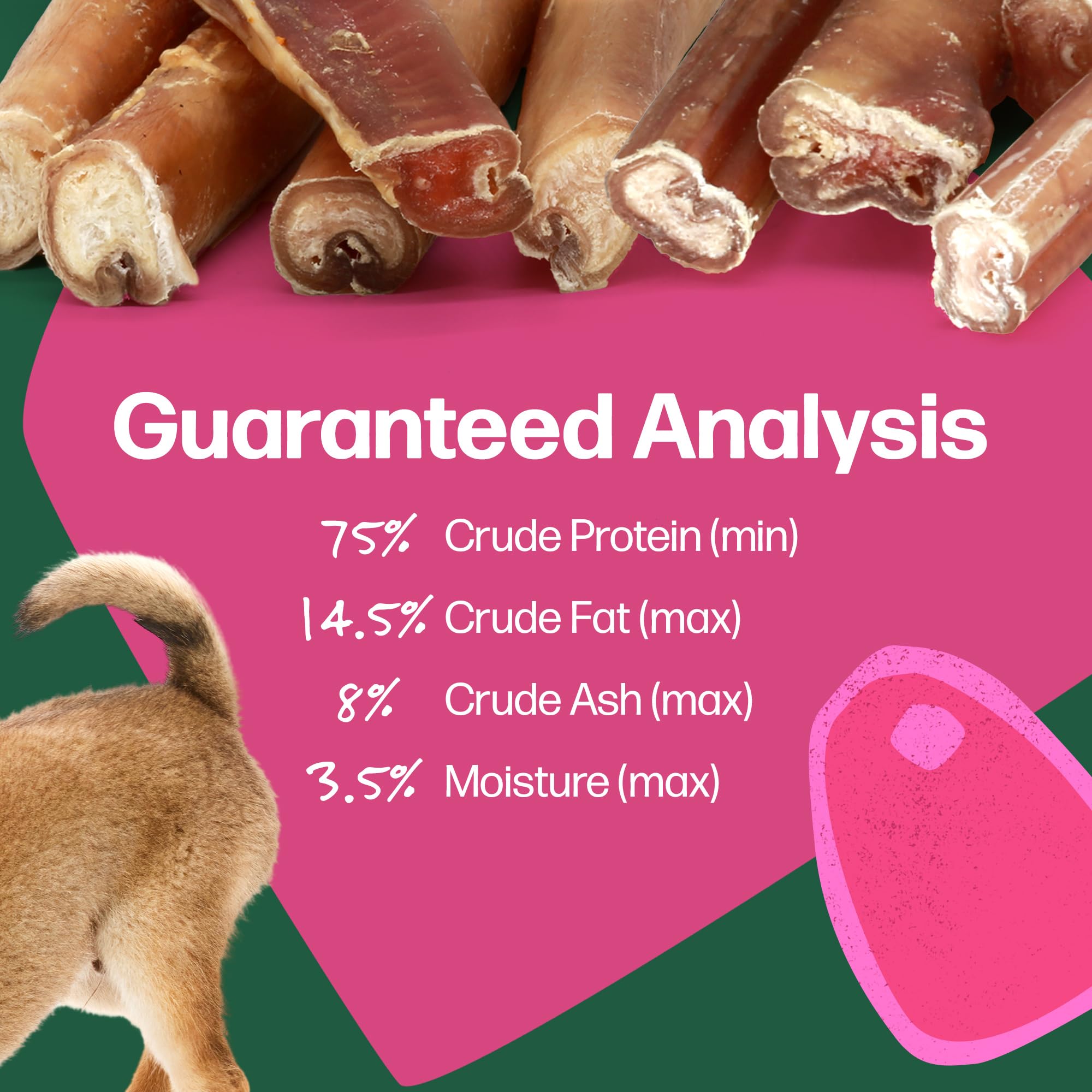 Willow & I grain-free and rawhide-free bully sticks for safer snacking.