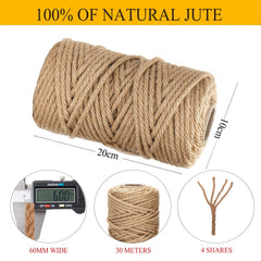 Win Change hemp-sisal twine-wrapped rope shown as long-lasting climbing rope.