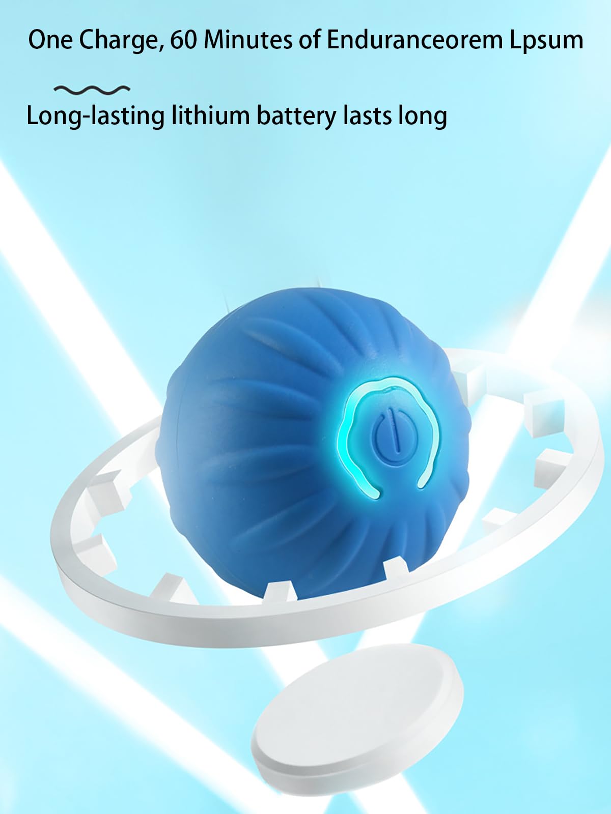 Winb Interactive LED Dog Ball safe housing emphasizing durability and safety