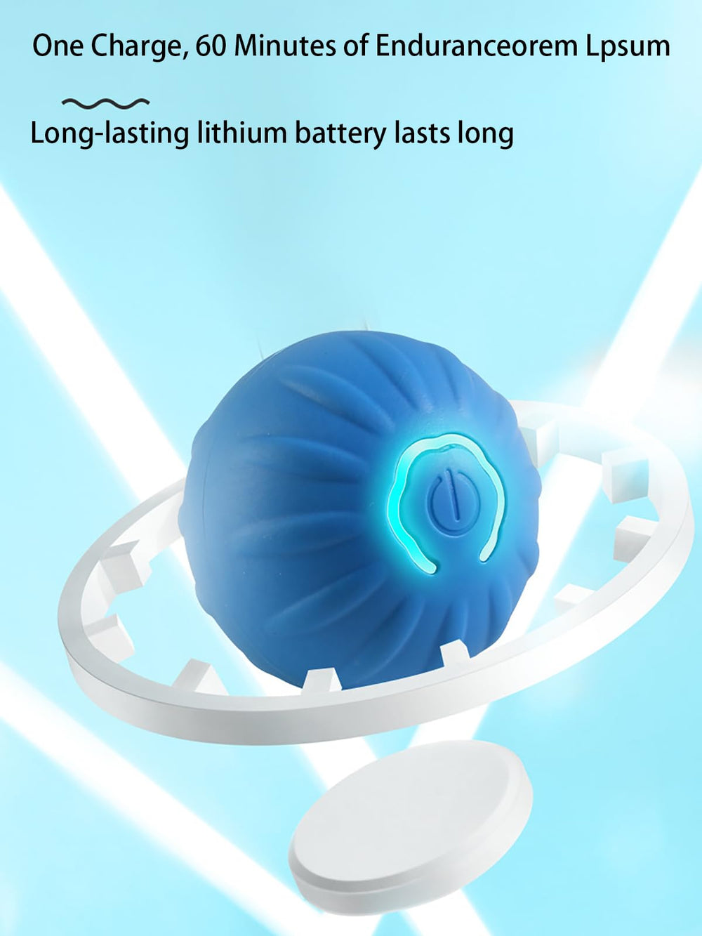 Winb Interactive LED Dog Ball safe housing emphasizing durability and safety