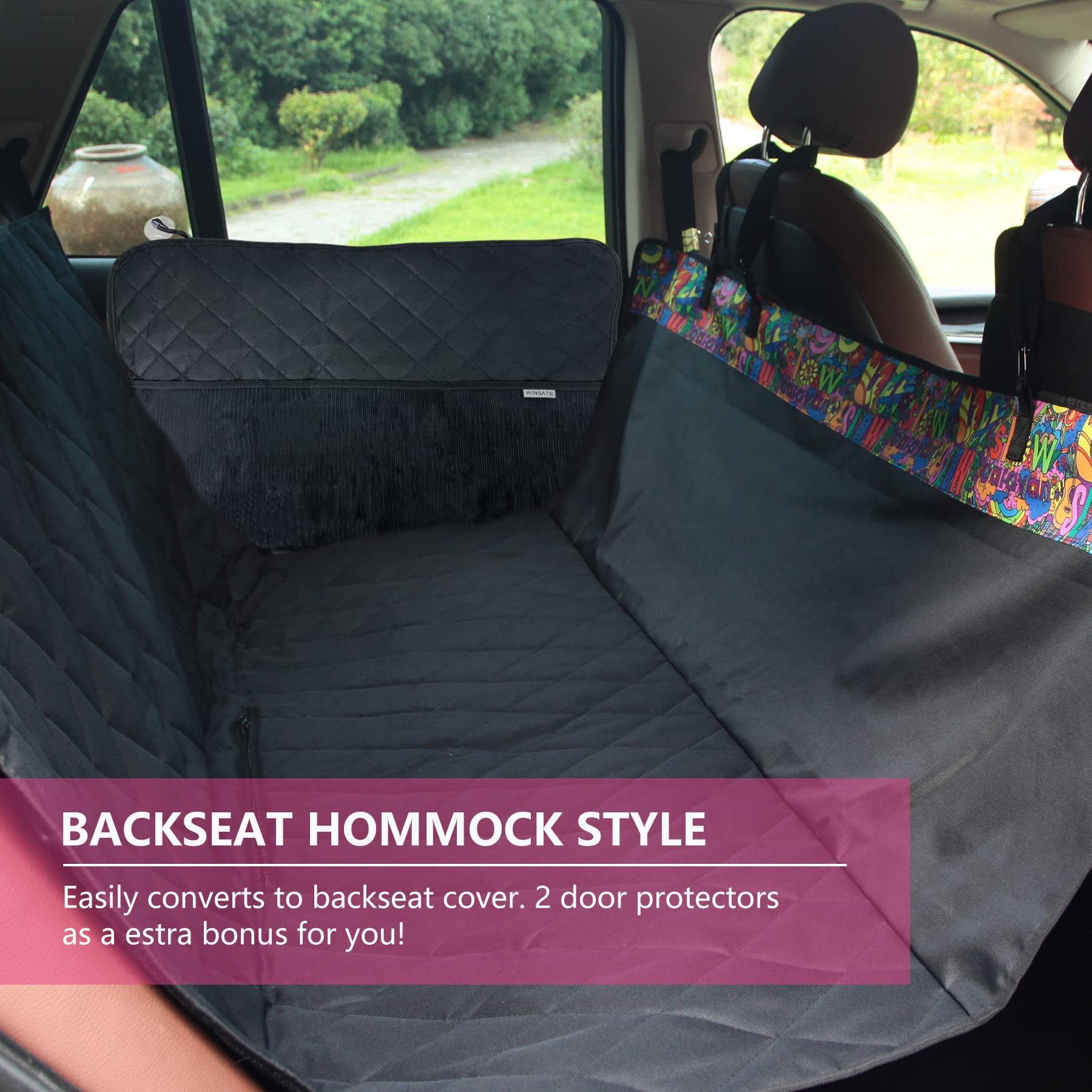 Winbate dog-friendly soft material keeps pets comfortable during rides.