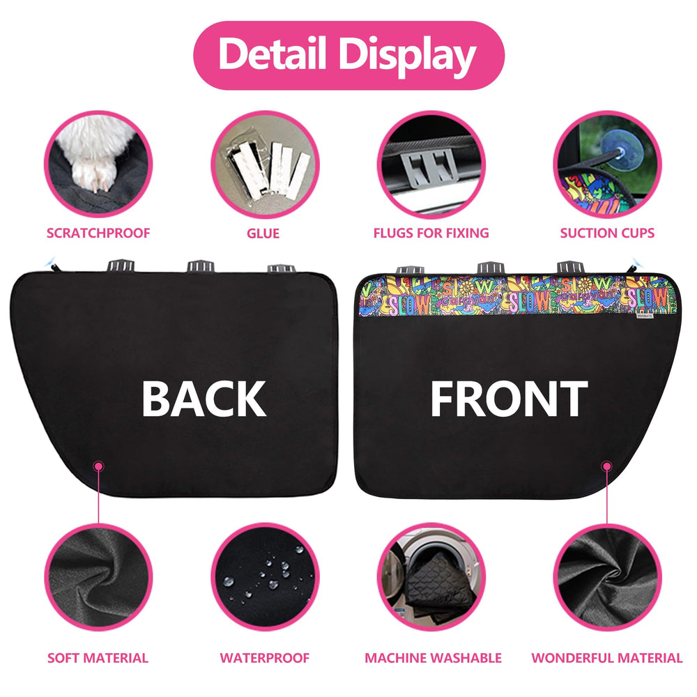 Winbate door protector pockets provide built-in storage for essentials during trips.