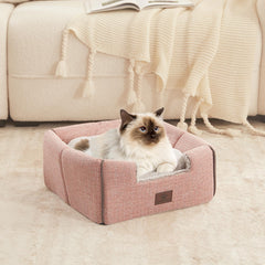 WINDRACING cat bed cave design creates a snug retreat with arched top for headroom.