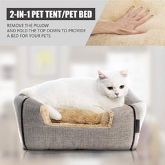 WINDRACING cat bed foldable design for travel and compact storage.