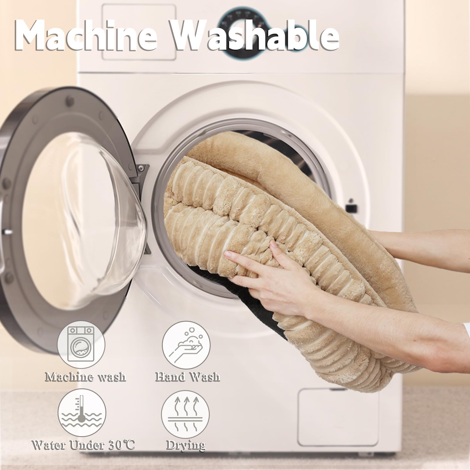 WINDRACING cat bed machine-washable for easy cleanup.