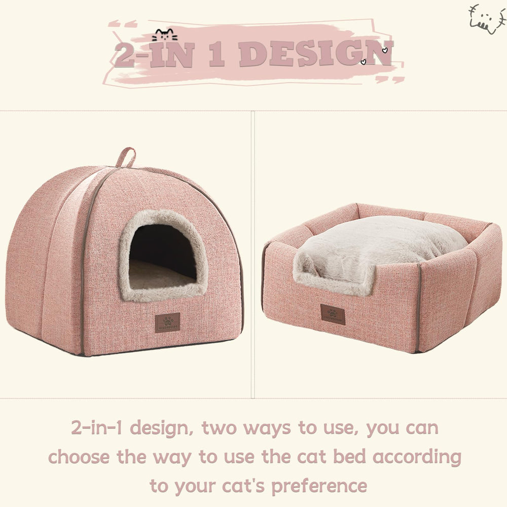 WINDRACING cat bed non-slip bottom keeps cat steady during rest.
