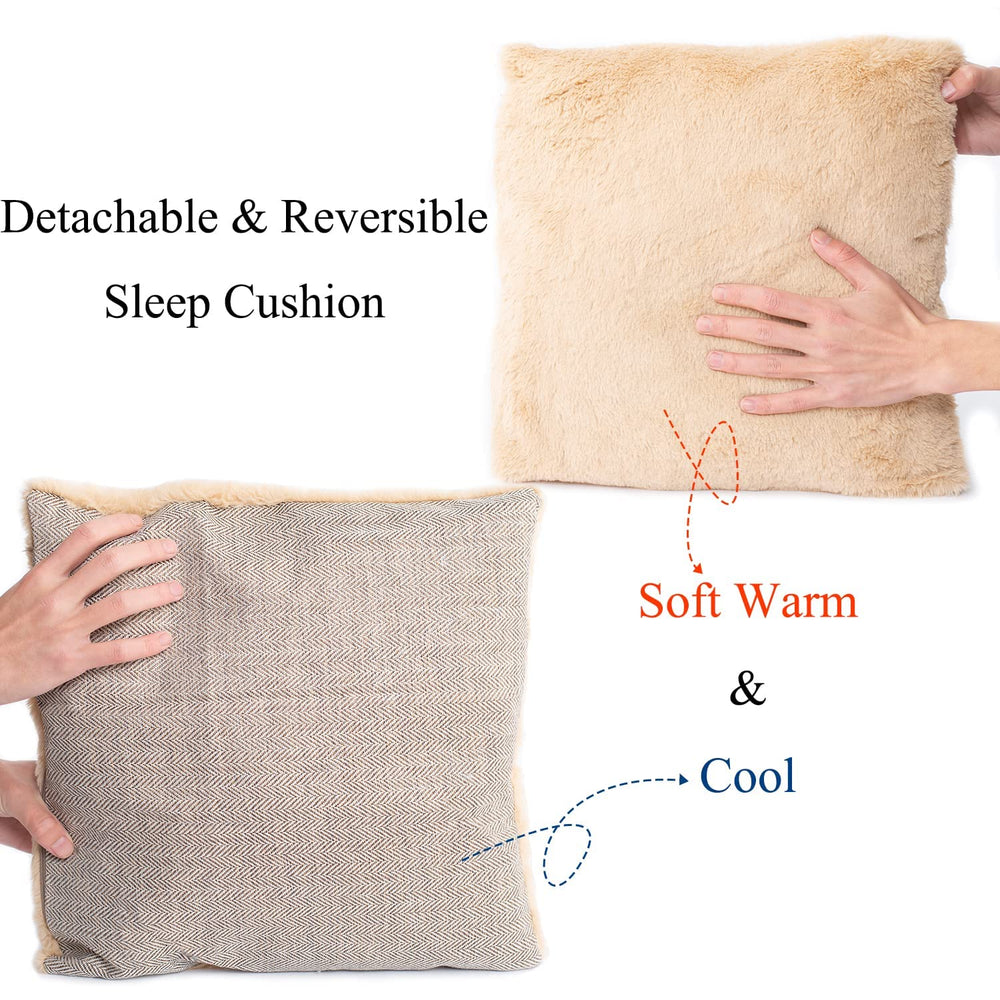 WINDRACING cat bed outer microfiber and padding provide cozy support.