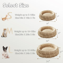 WindRACING cat bed size options chart to find the right fit.