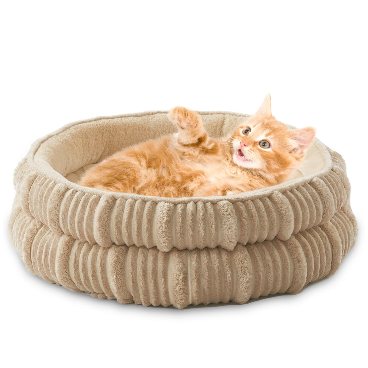 WINDRACING cat bed with soft plush surface for cozy naps.