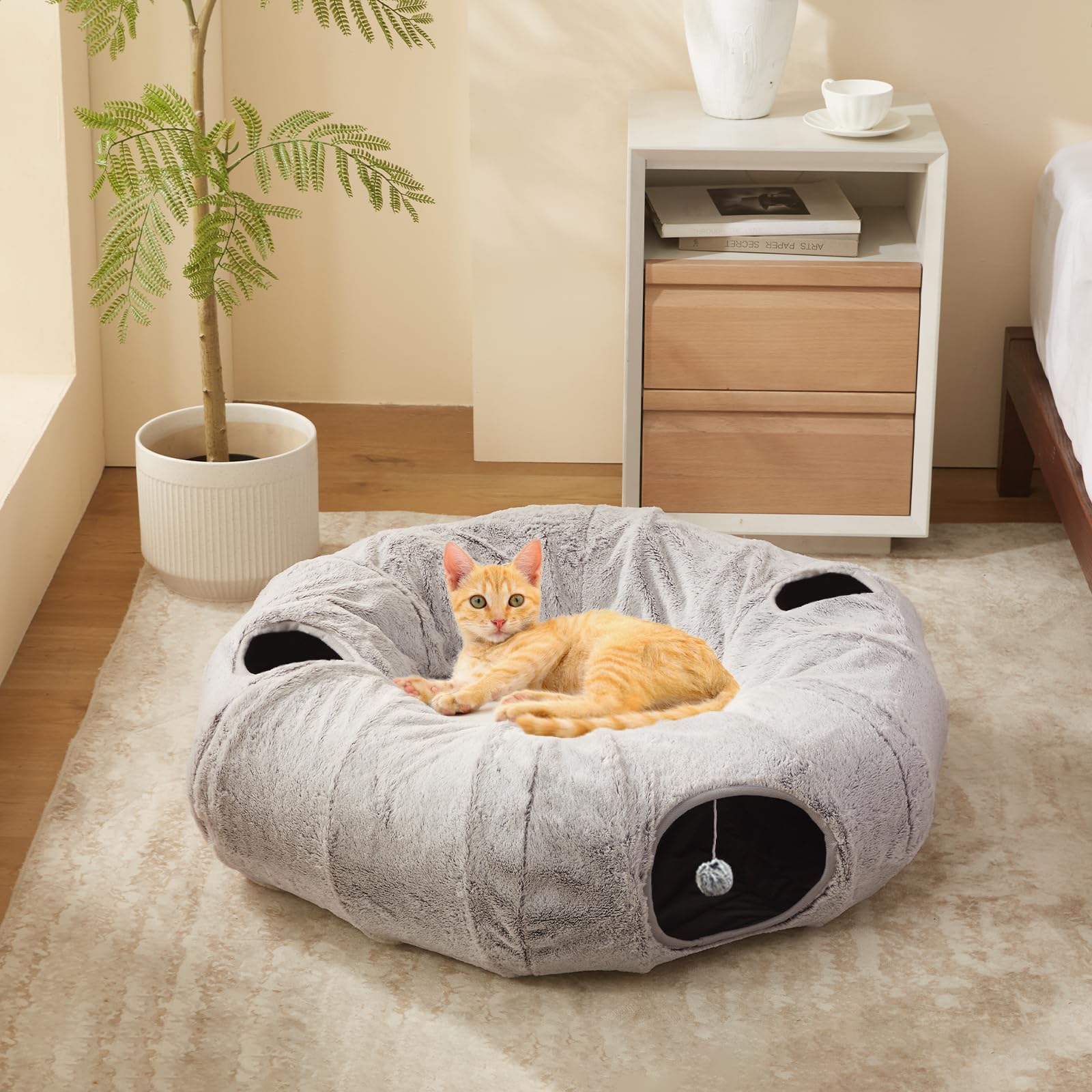 WINDRACING Cat Tunnel Bed multi-shape setup showing O, S, and X configurations