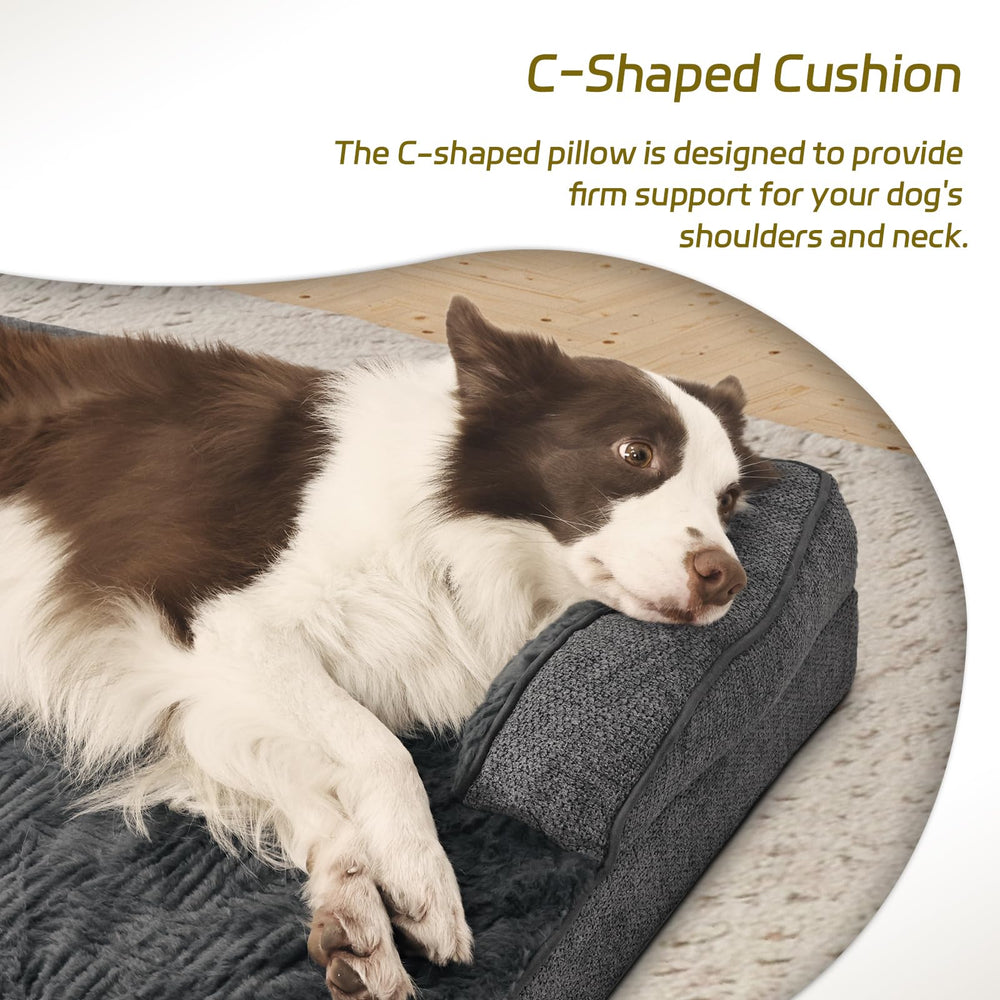 WINDRACING dog bed anti-slip-bottom keeps it steady on any floor.