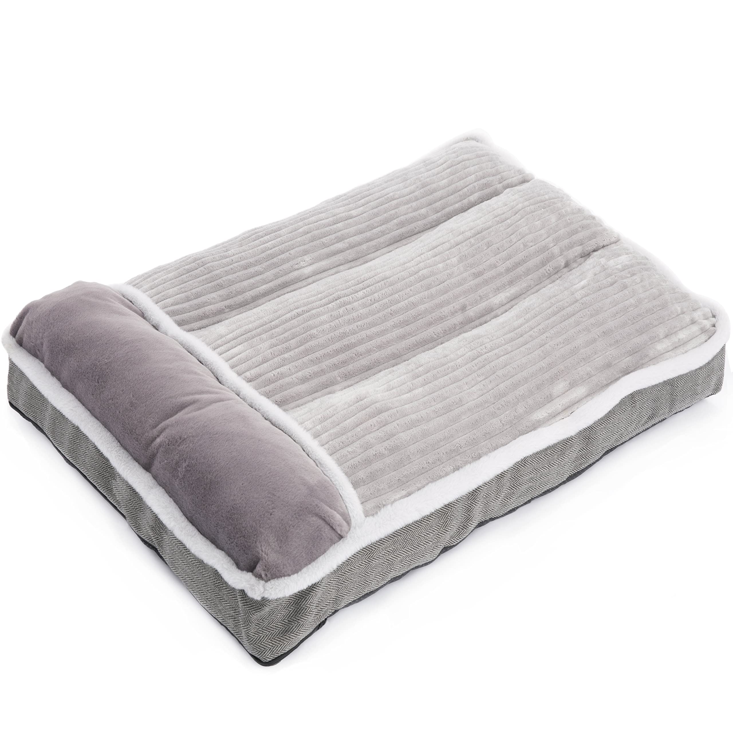 WINDRACING dog bed pillow-design closeup highlights balanced pressure during sleep.