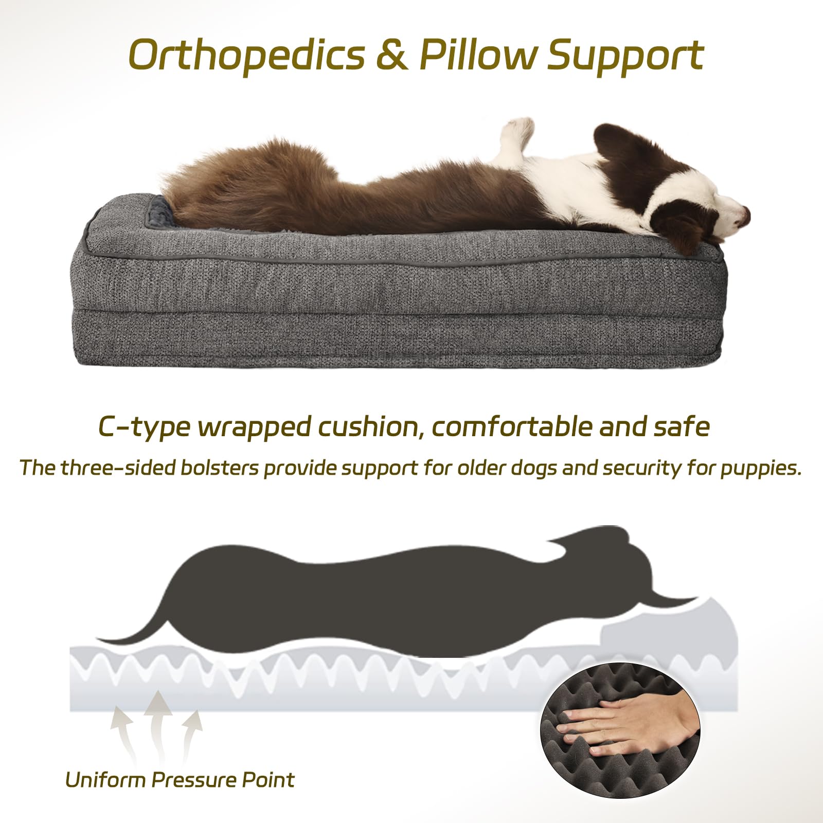 WINDRACING dog bed removable-washable-cover makes cleaning quick after muddy adventures.