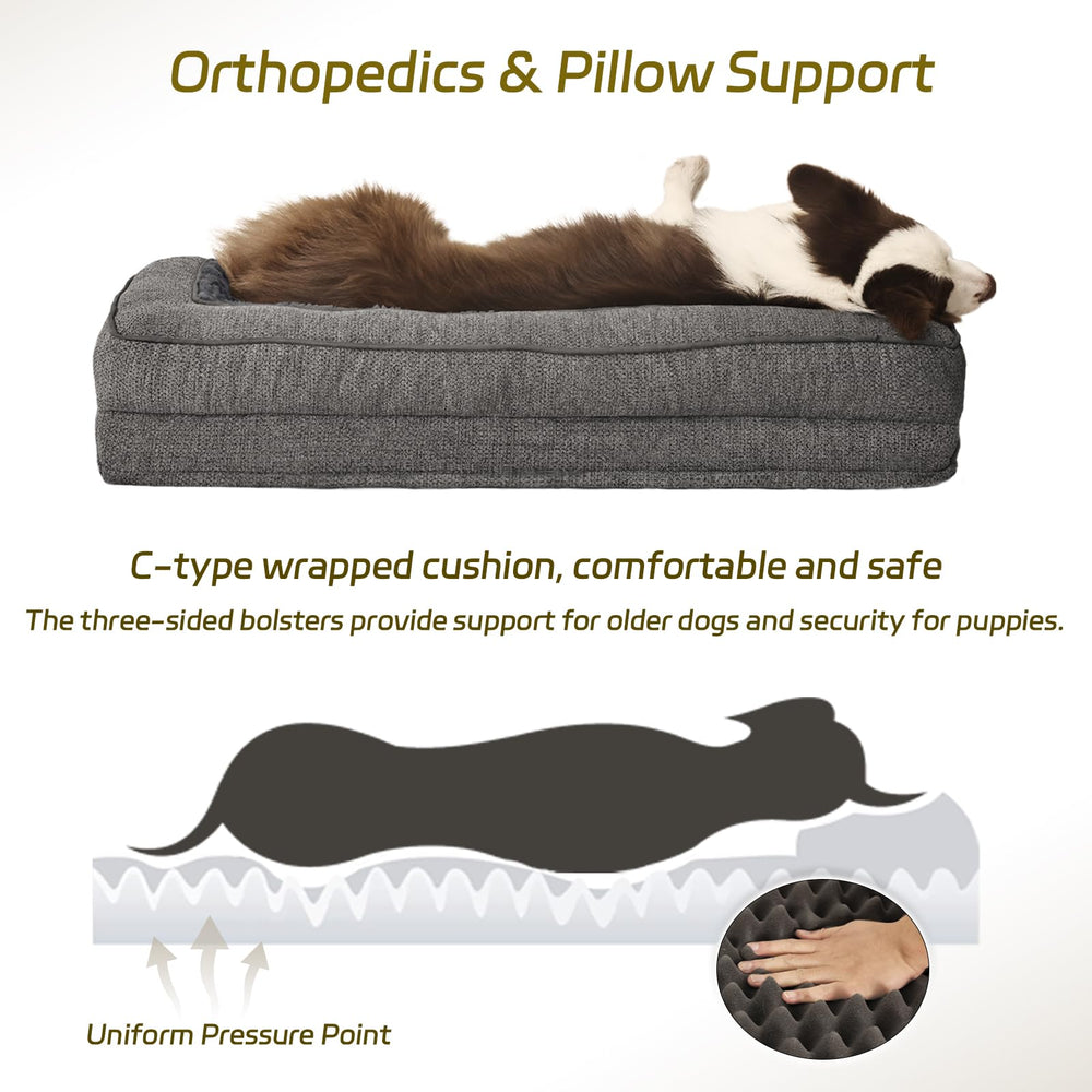 WINDRACING dog bed removable-washable-cover makes cleaning quick after muddy adventures.