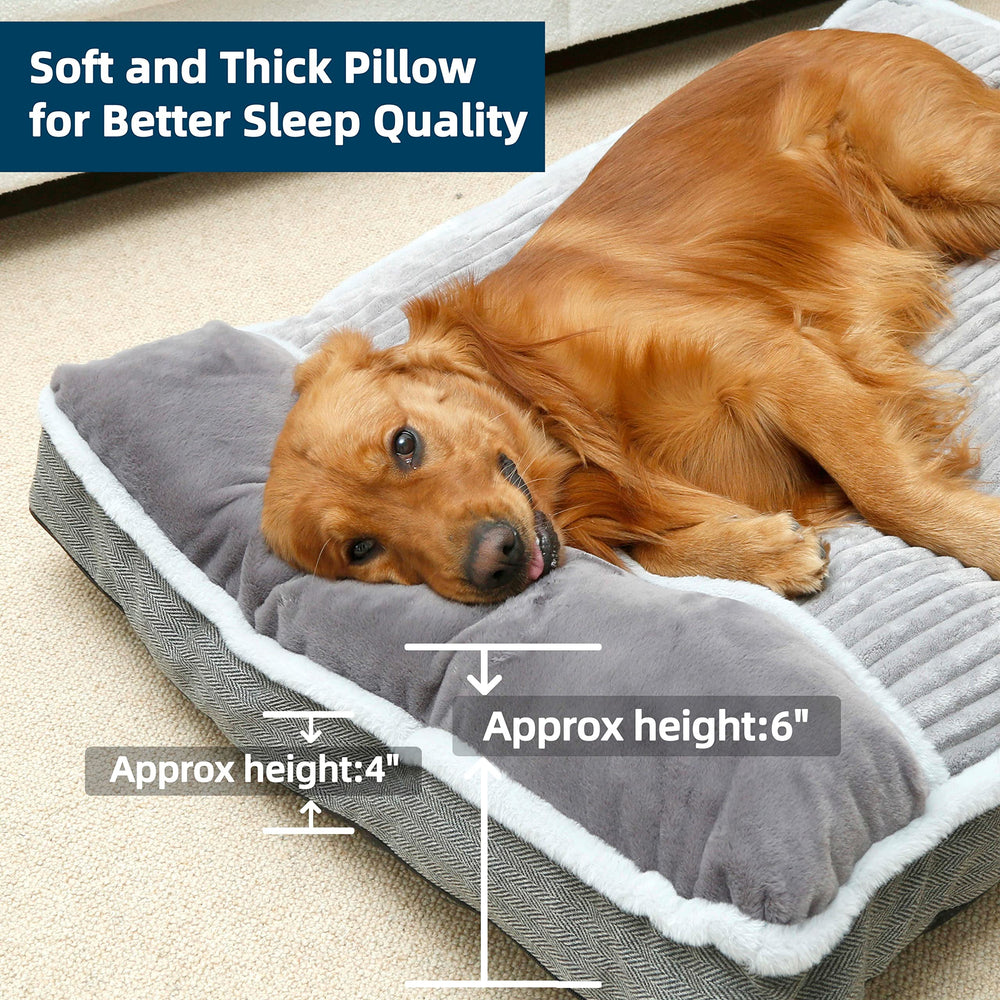 WINDRACING dog bed granular-foam bottom delivers even pressure relief along the body.