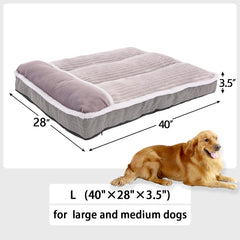 WINDRACING large dog bed granular-sponge-bottom demonstrates even pressure distribution.