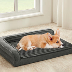 WINDRACING orthopedic dog bed top view with egg foam support for comfortable sleep.